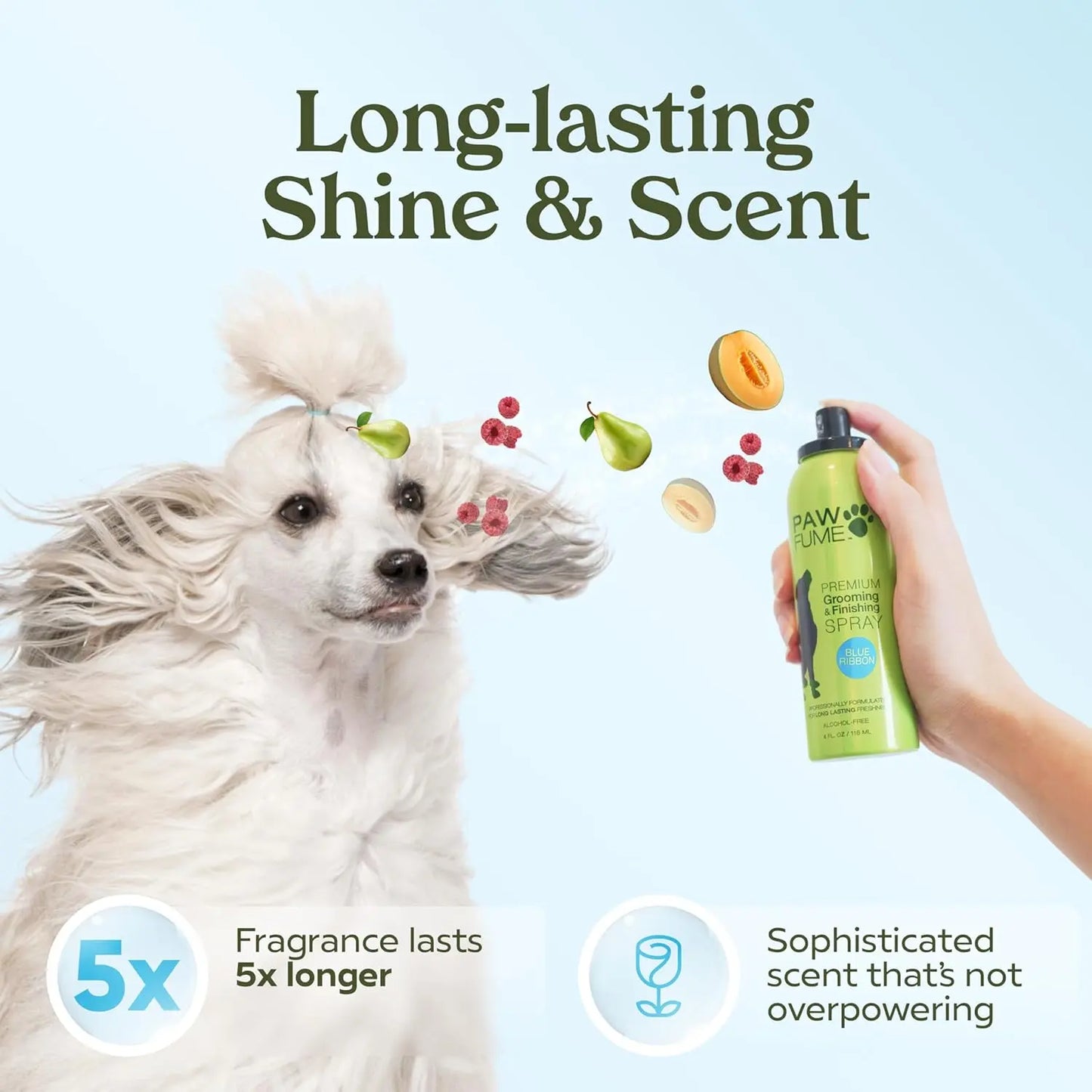 Blue Ribbon Eco Friendly Dog Perfume: Alcohol-Free, Probiotic Deodorizer & Detangler