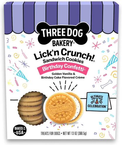 Blueberry Pie Lick’N Crunch Dog Cookies – Real Blueberries, Puppy Treat & Snack Confetti 13 Ounce (Pack Of 1)