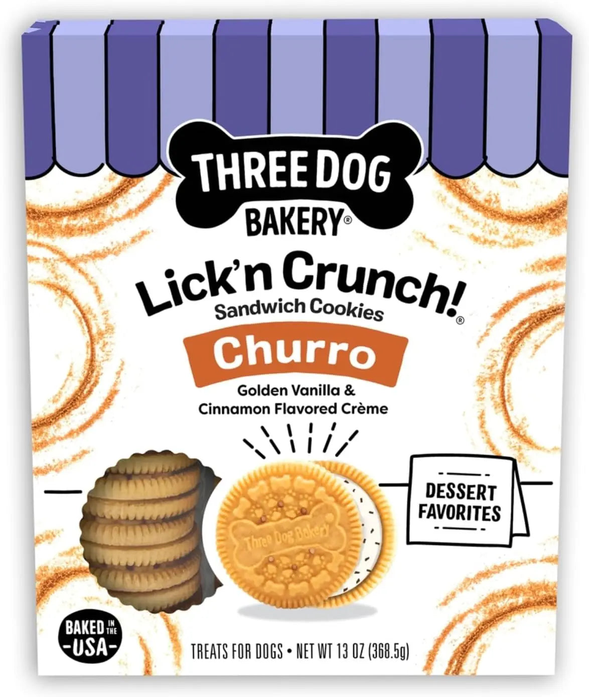 Blueberry Pie Lick’N Crunch Dog Cookies – Real Blueberries, Puppy Treat & Snack Golden Vanilla Cinnamon 13 Ounce (Pack Of 1)