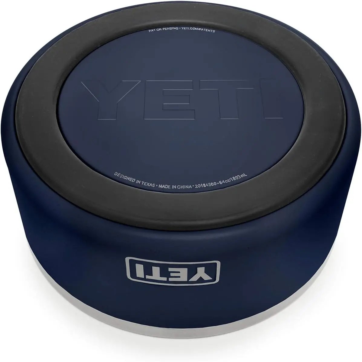 YETI 8, Stainless Steel, Non-Slip Dog Bowl, Holds 64 Ounces