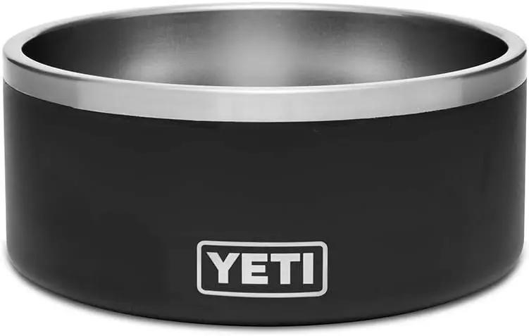 YETI 8, Stainless Steel, Non-Slip Dog Bowl, Holds 64 Ounces Black