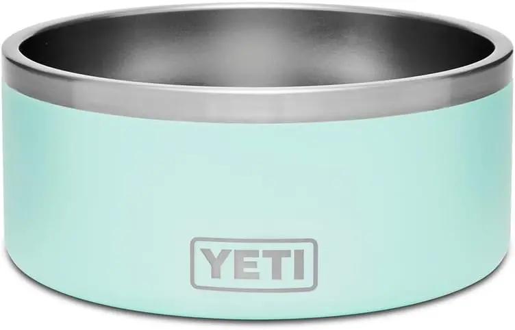 YETI 8, Stainless Steel, Non-Slip Dog Bowl, Holds 64 Ounces Seafoam