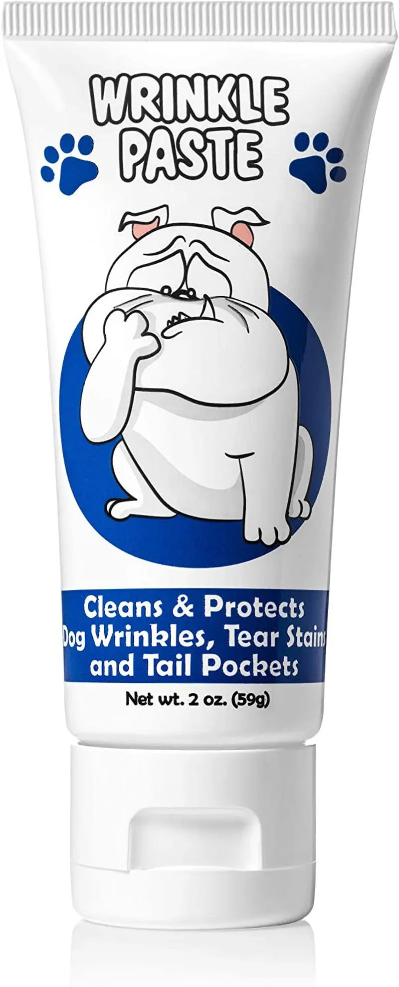 Bulldog Wrinkle Paste for Dogs Tear Stain & Fold Care Anti-Itch Cream 2oz Wrinkle Paste 2Oz.