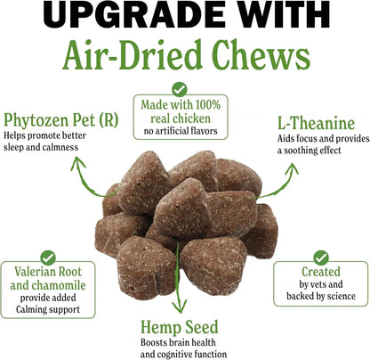 Calming Chews for Dogs, Vet-Reviewed Anxiety Support Treats, Hemp-Free