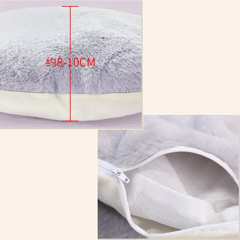 Cat Bed House, Soft Plush Warm Pet Nest with Cushion for Small Dogs & Cats, Cozy Winter Sleeping Mat