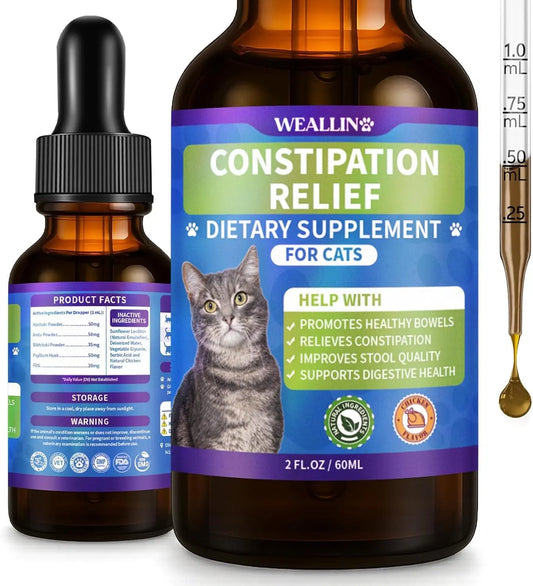 Cat Constipation Relief – Natural Digestive Support Liquid, 60 mL Default Title