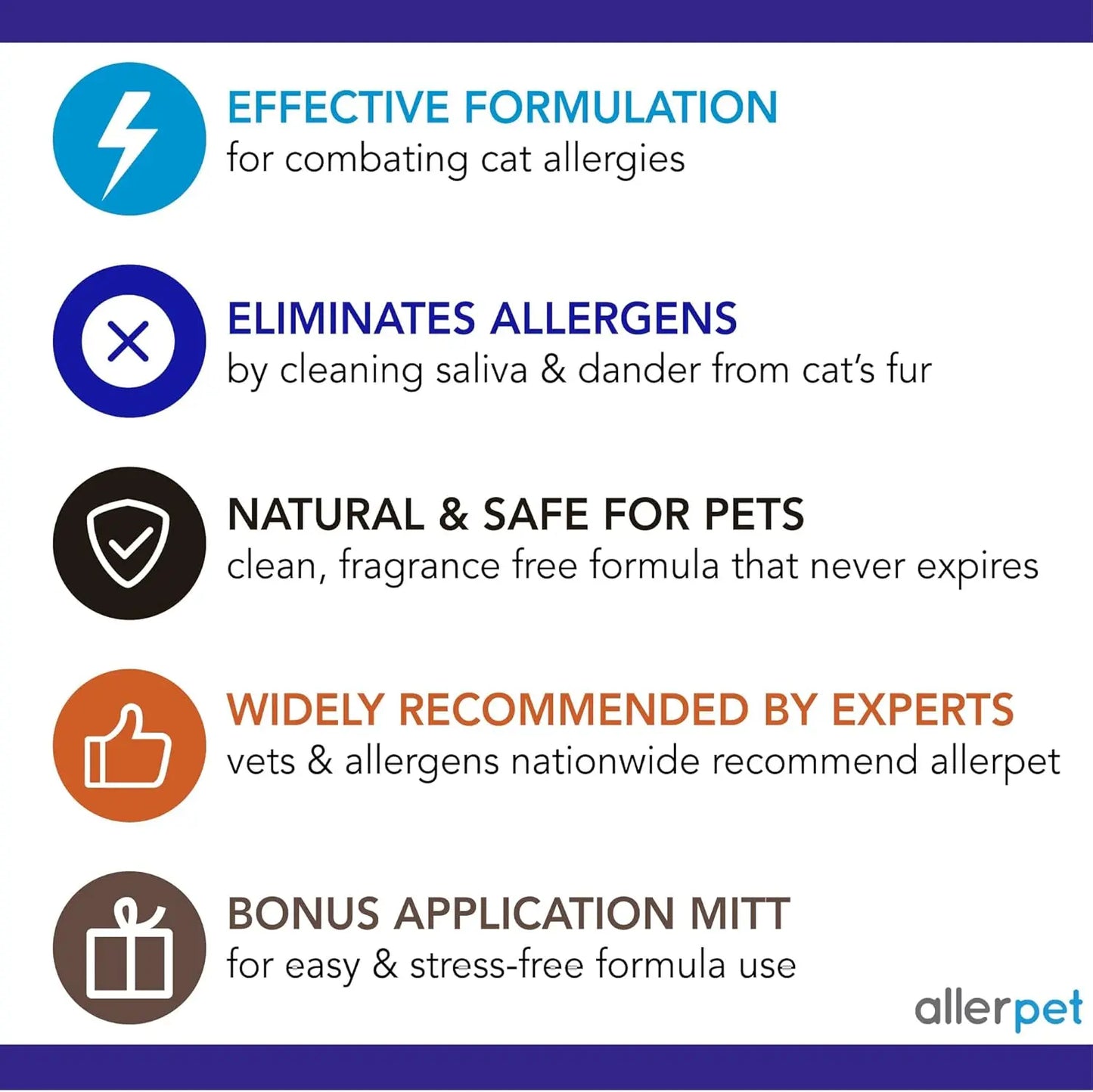 Cat Dander Remover Spray – Allergy Relief for Cats & Humans, Natural Chamomile & Rosemary, 12oz