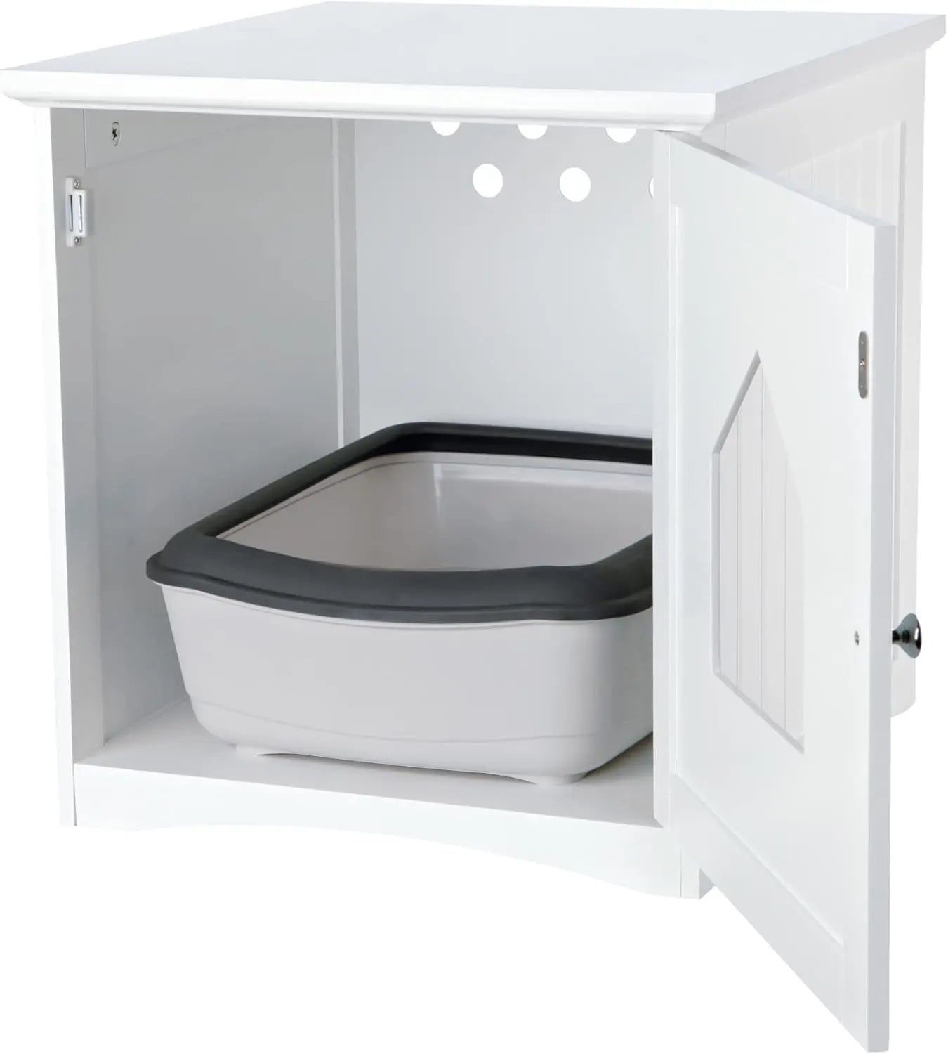 Cat Litter Box Enclosure Cabinet – Hidden Kitty Litter Furniture