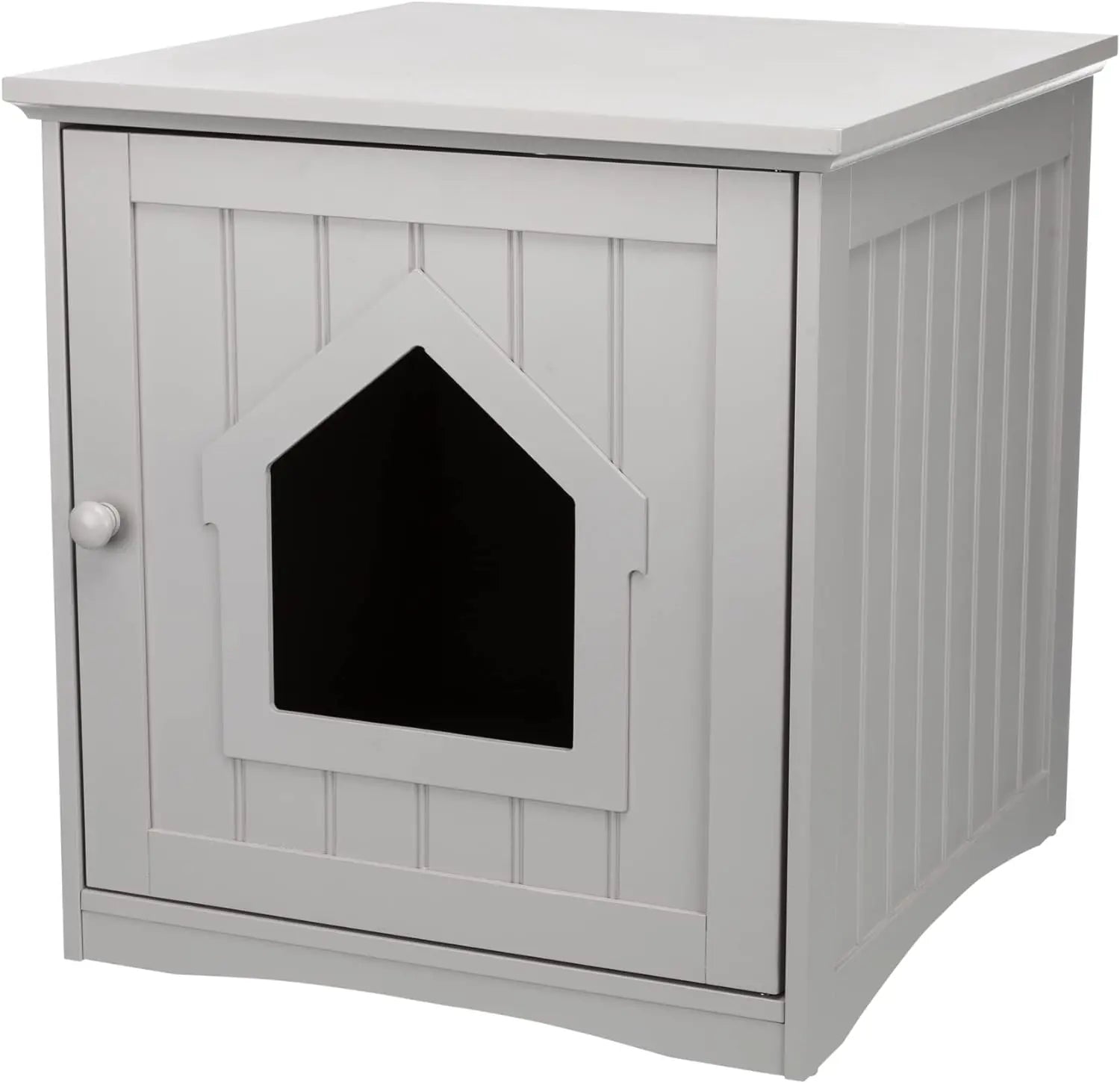 Cat Litter Box Enclosure Cabinet – Hidden Kitty Litter Furniture Gray