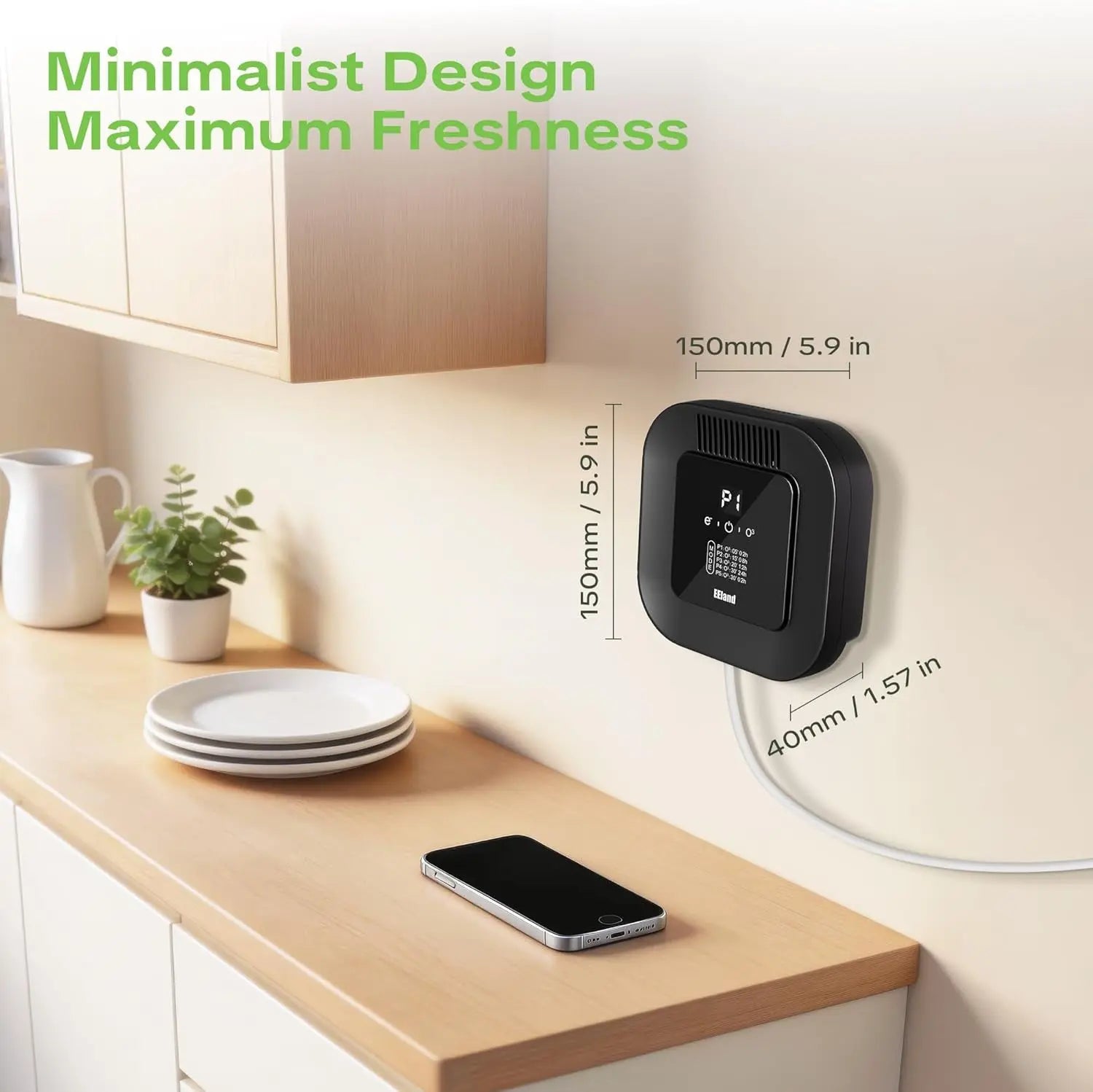 Cat Litter Deodorizer & Aromatherapy Ozone Air Purifier 5 Mode USB Plug In