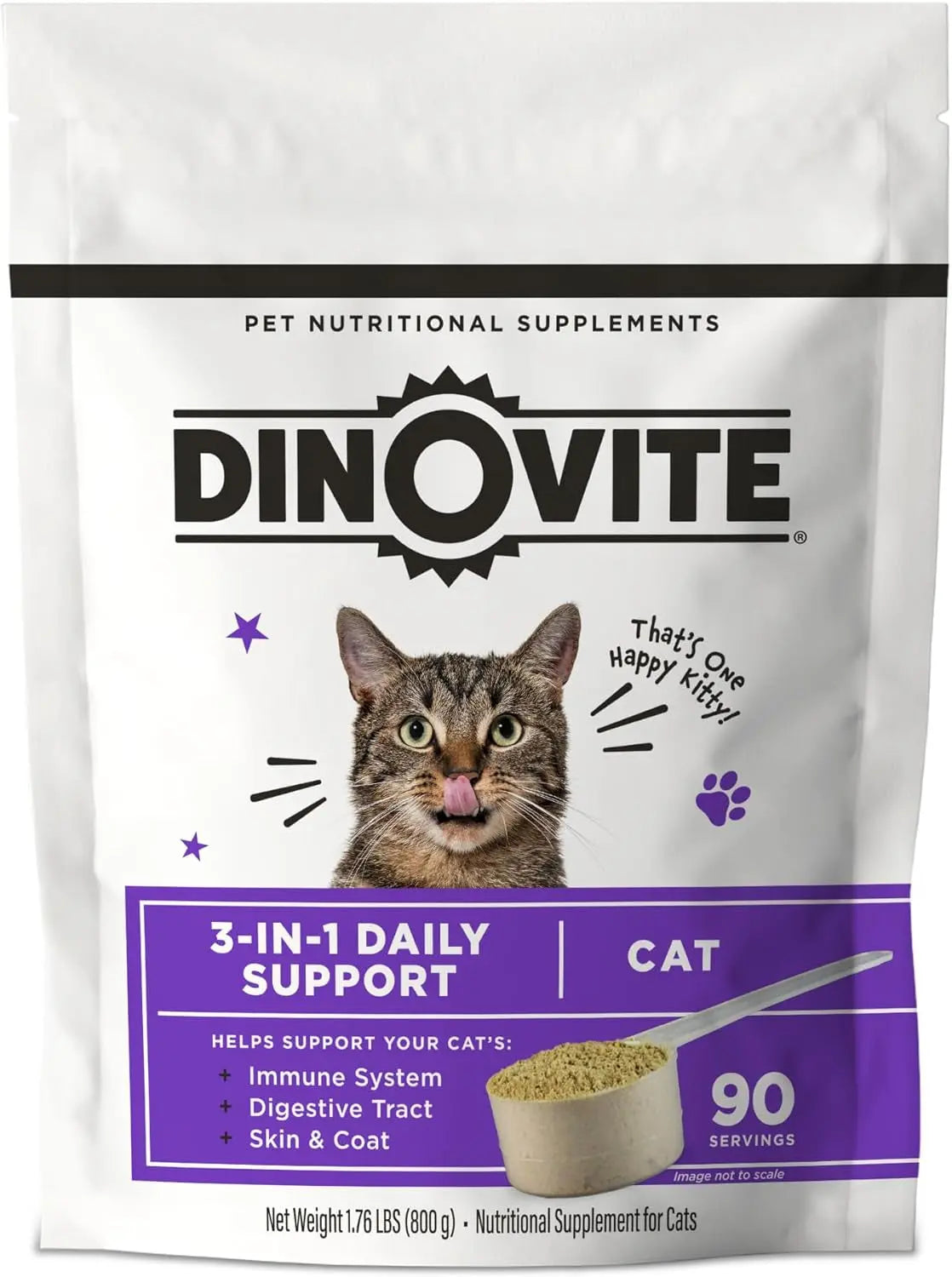 Cat Multivitamin Supplement with Probiotics, Omega 3 & Skin + Coat Support Default Title