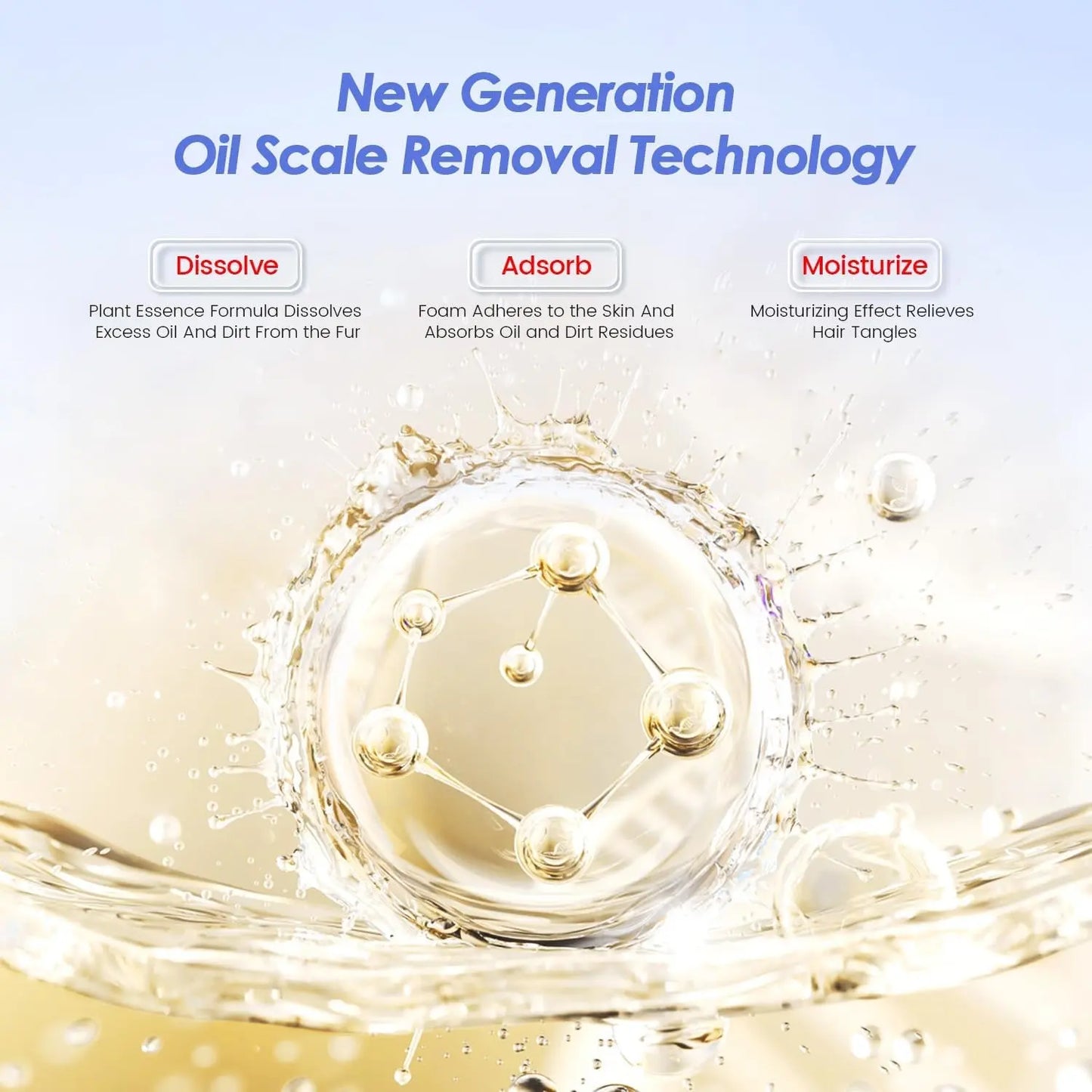 Cat Waterless Shampoo No Rinse Hypoallergenic Detangling Odor Control