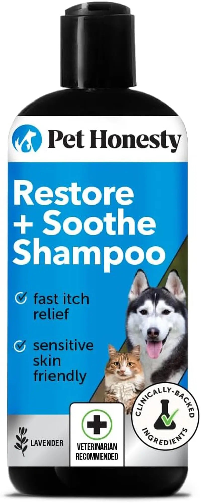 Chlorhexidine Itch Relief Pet Shampoo – Dogs & Cats, 16oz for Allergies, Itching, Skin and Coat Supplement Soothing - Shampoo