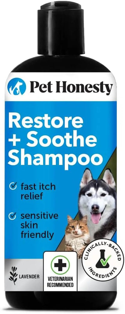 Chlorhexidine Itch Relief Pet Shampoo – Dogs & Cats, 16oz for Allergies, Itching, Skin and Coat Supplement Soothing - Shampoo