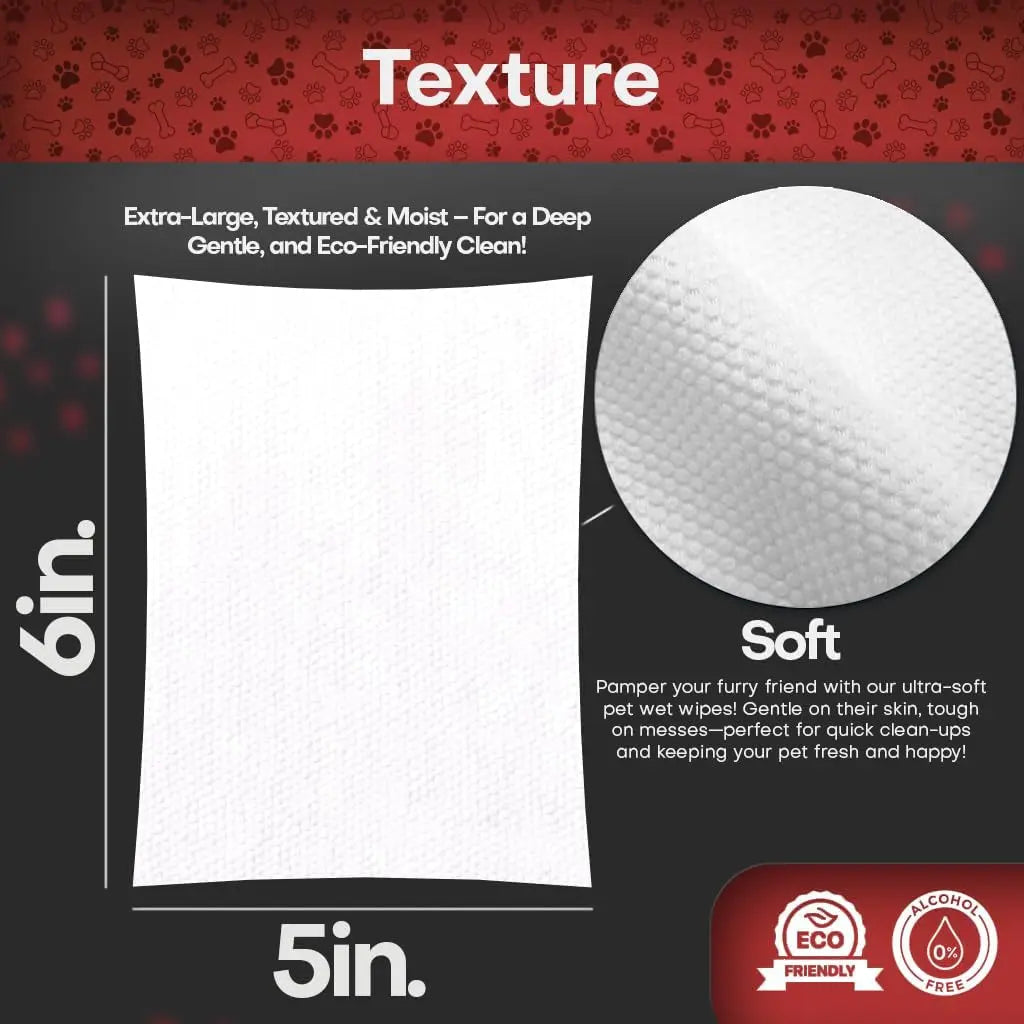 Chlorhexidine Medicated Pet Wipes XL for Dogs & Cats Antibacterial 50ct