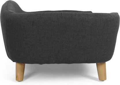 Corduroy Elevated Dog Sofa Bed with Wood Legs | Modern Living Suite