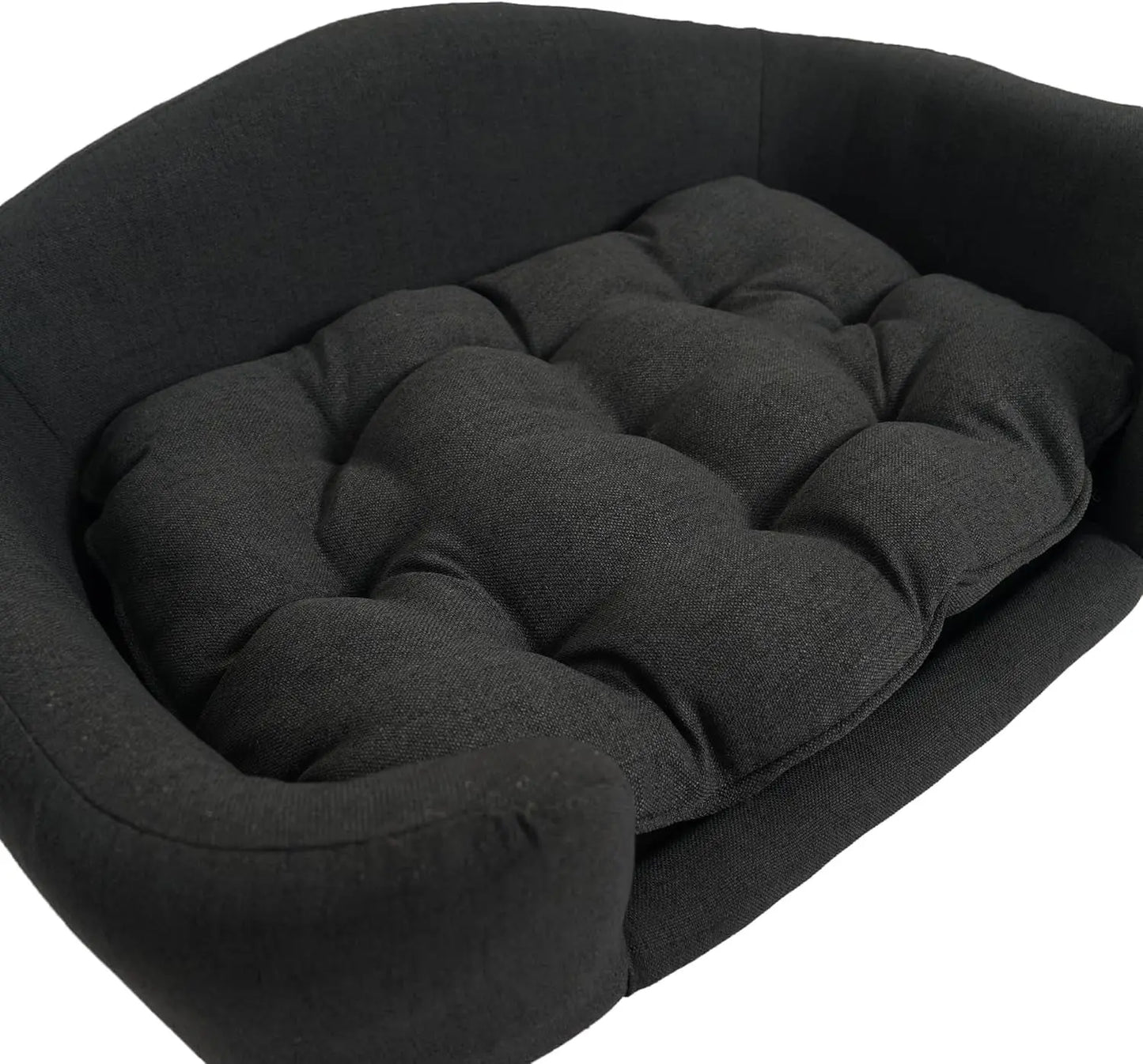 Corduroy Elevated Dog Sofa Bed with Wood Legs | Modern Living Suite