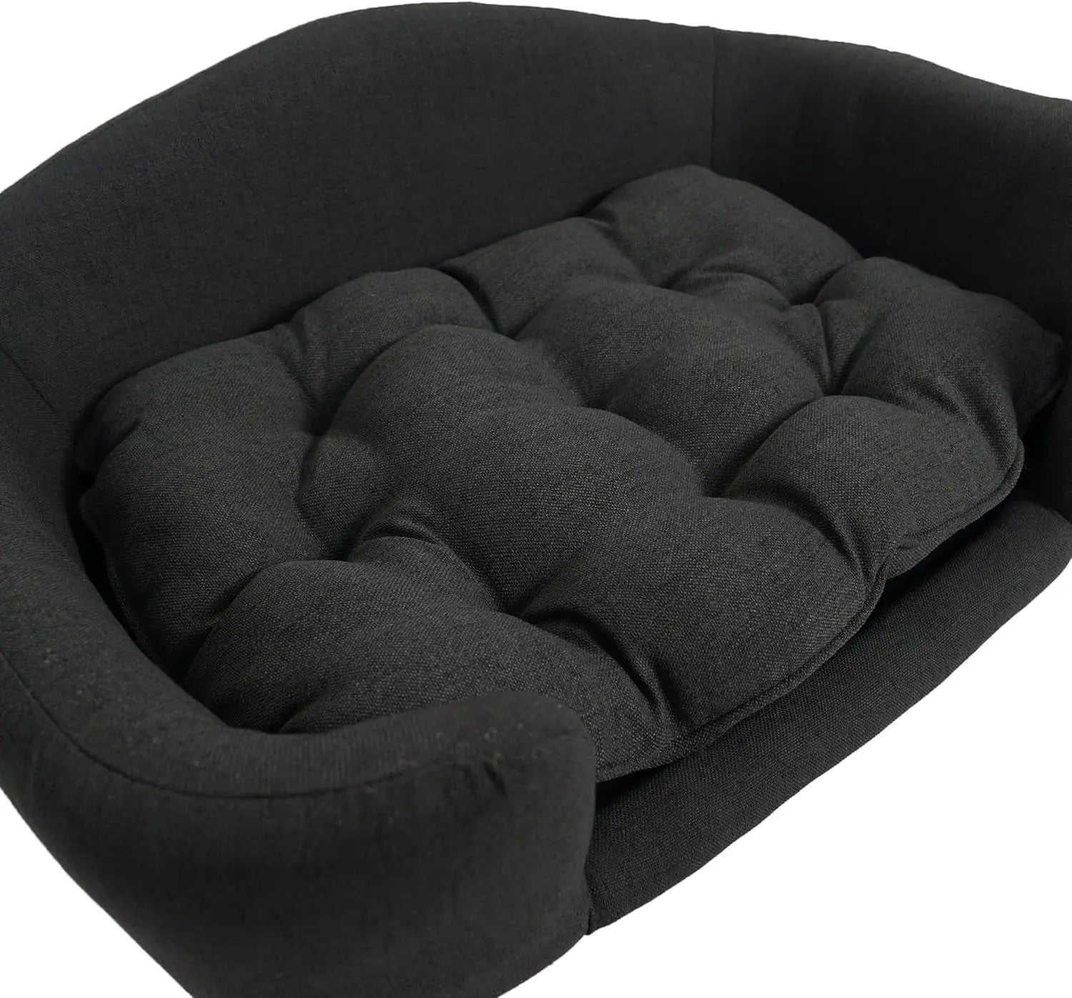 Corduroy Elevated Dog Sofa Bed with Wood Legs | Modern Living Suite