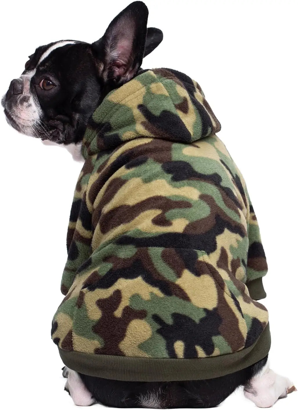 Cozy Dog Hoodie – Fleece Sweatshirt with Pockets for Small Dogs & Cats (XS-XXL) Camo Xxl