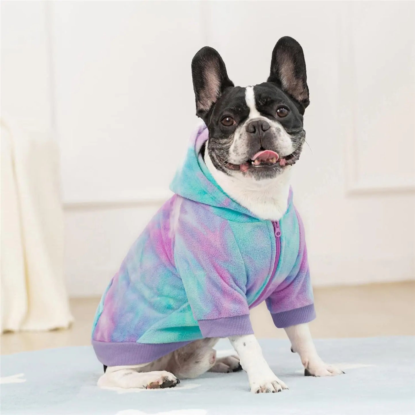 Cozy Dog Hoodie – Fleece Sweatshirt with Pockets for Small Dogs & Cats (XS-XXL)