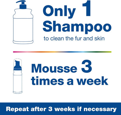DOUXO S3 PYO Combo Set – Antibacterial Dog Shampoo & Mousse, 2-Pack