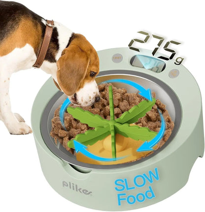 Digital Pet Food Bowl with Scale & Slow Feeder Insert – Cats & Dogs Portion Control Default Title