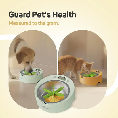 Digital Pet Food Bowl with Scale & Slow Feeder Insert – Cats & Dogs Portion Control