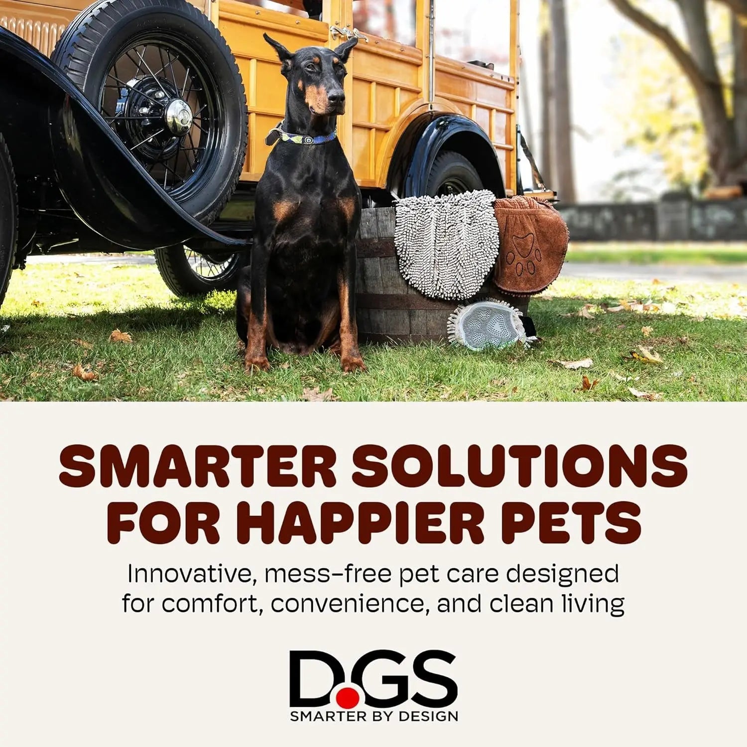 Dirty Dog Shammy Microfiber Pet Towel – Fast Drying, Super Absorbent, Washable