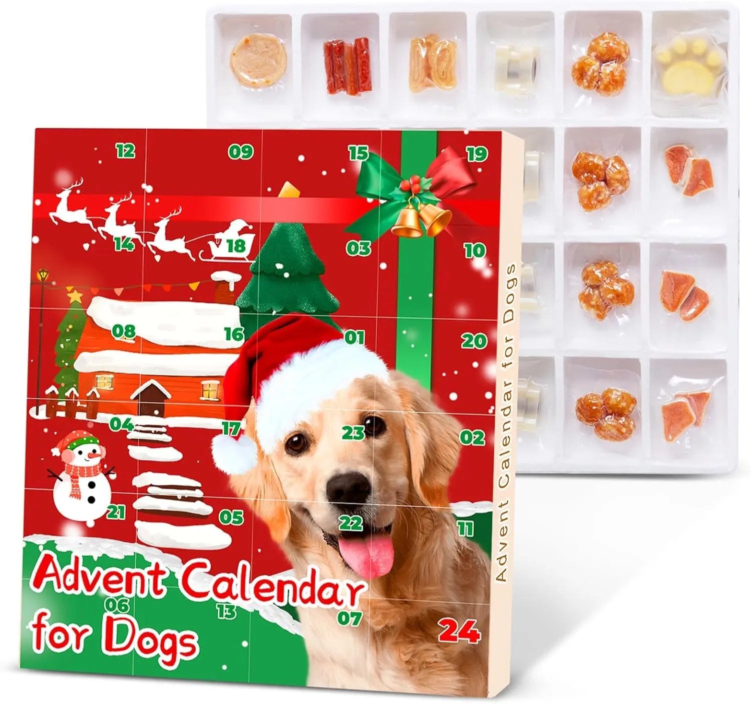 Dog Advent Calendar 2025- 24 All-Natural Christmas Treats for All Breeds Default Title