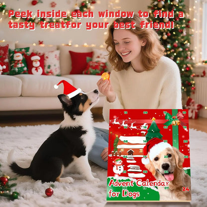 Dog Advent Calendar 2025- 24 All-Natural Christmas Treats for All Breeds