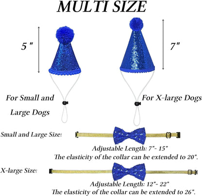 Dog Birthday Decorations Set Hat Bandana Bow Tie Banner Multi Size