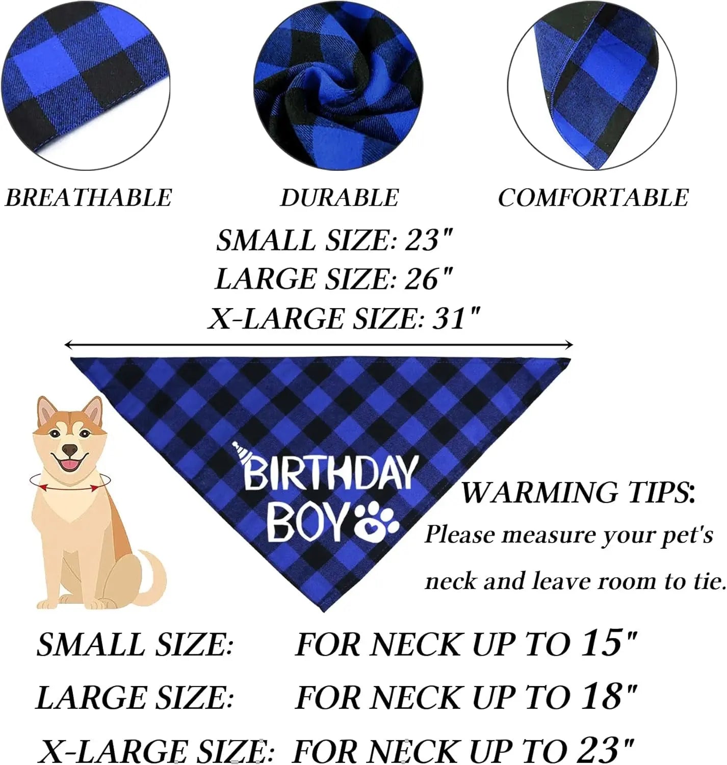 Dog Birthday Decorations Set Hat Bandana Bow Tie Banner Multi Size
