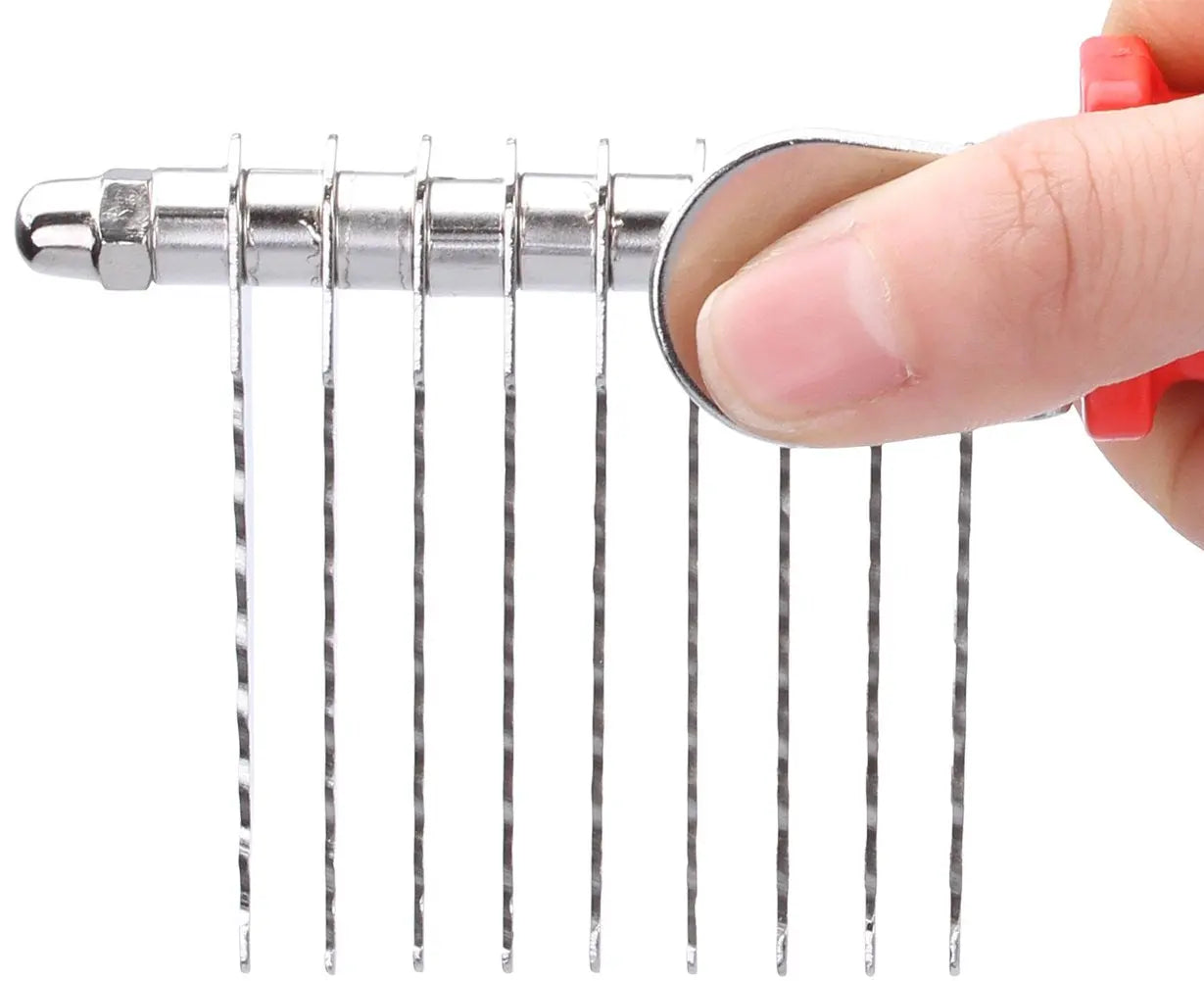 Dog Dematting Comb Stainless Steel Grooming Tool Comfort Grip
