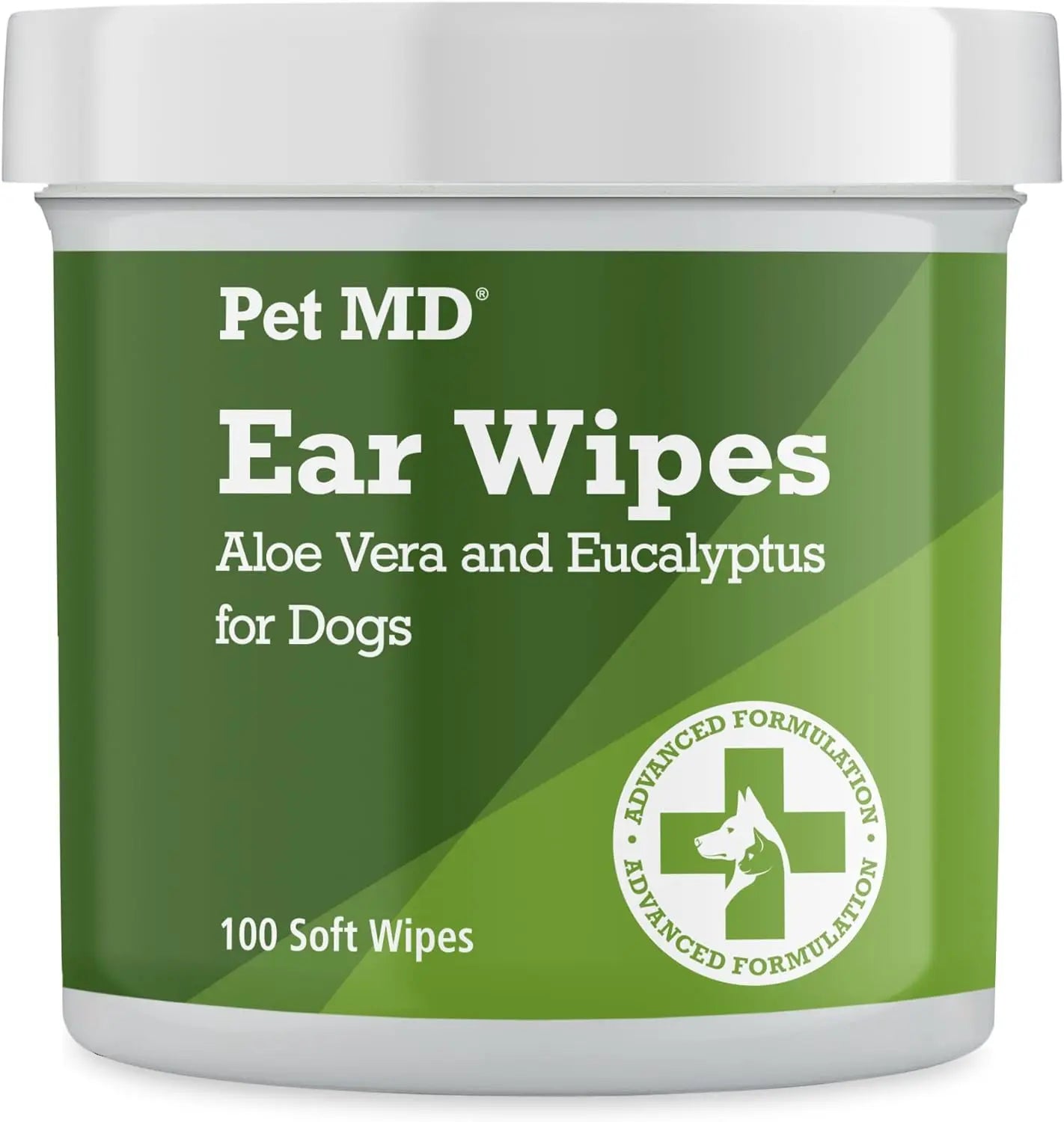 Dog Ear Cleaning Finger Wipes 50ct – Extra Coverage Design with Aloe & Eucalyptus Regular Wipes