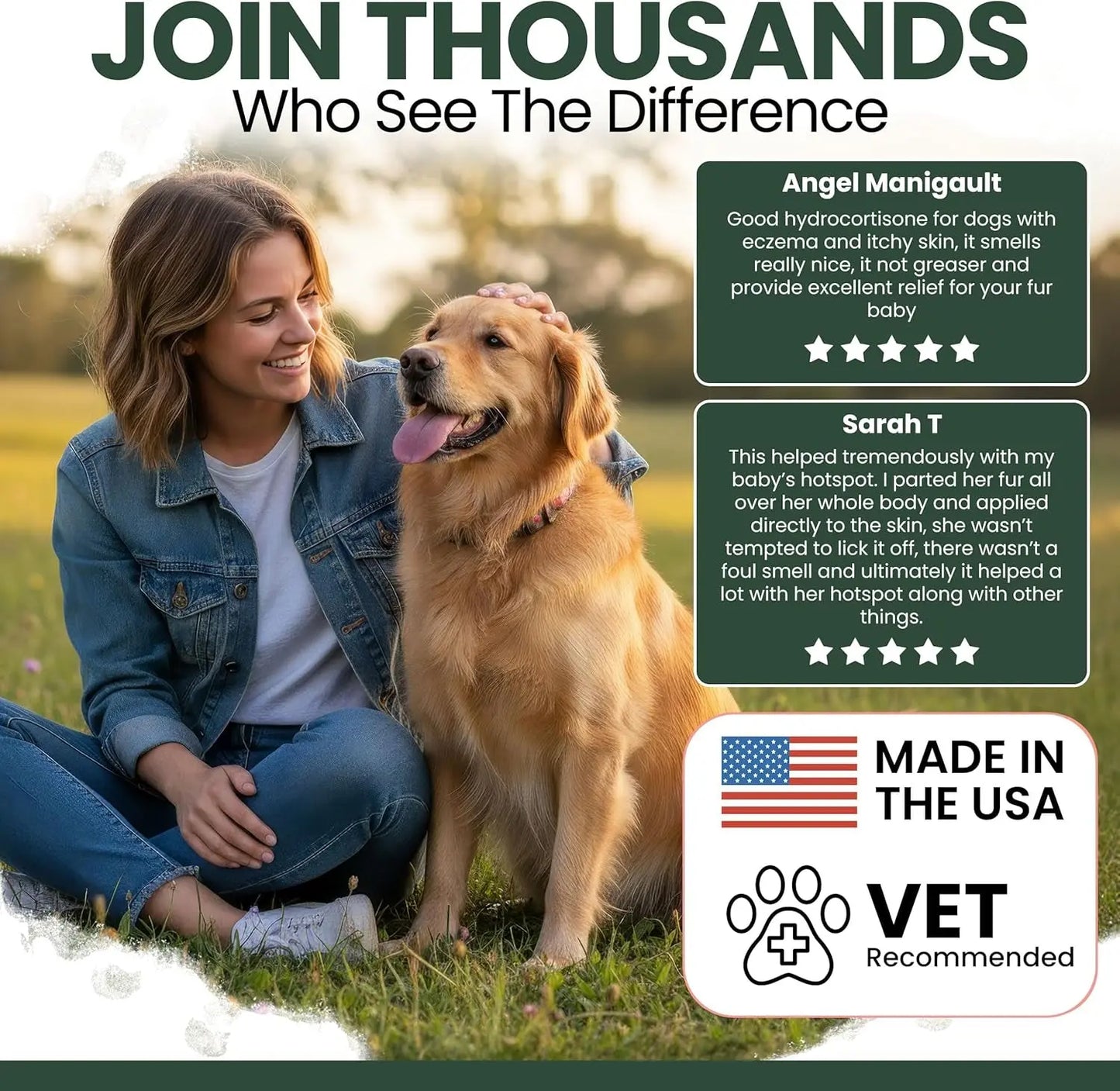 Dog Anti Itch Lotion Relief Skin Irritation Flea Bites USA