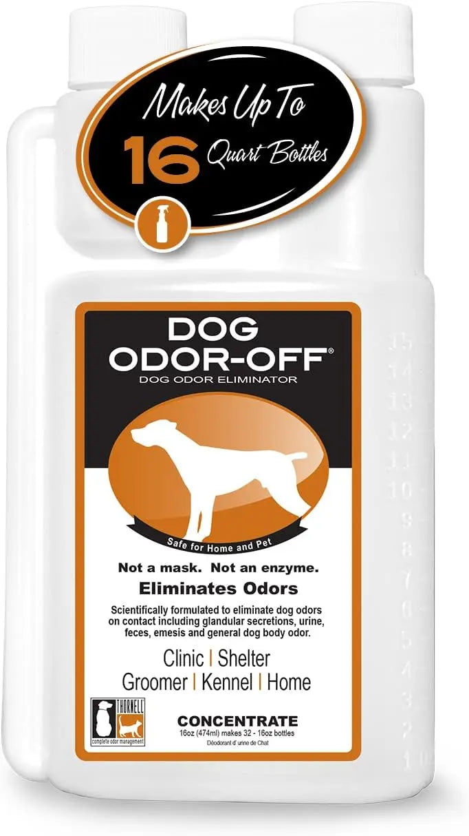 Dog Odor-Off Concentrate – Pet Odor Eliminator for Urine, Feces & Dog Smells 16 Oz Concentrate