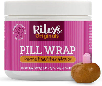 Dog Pill Wrap Paste Cheese & Bacon Flavor, Easy Pill Masking Treat Peanut Butter 4.2 Oz