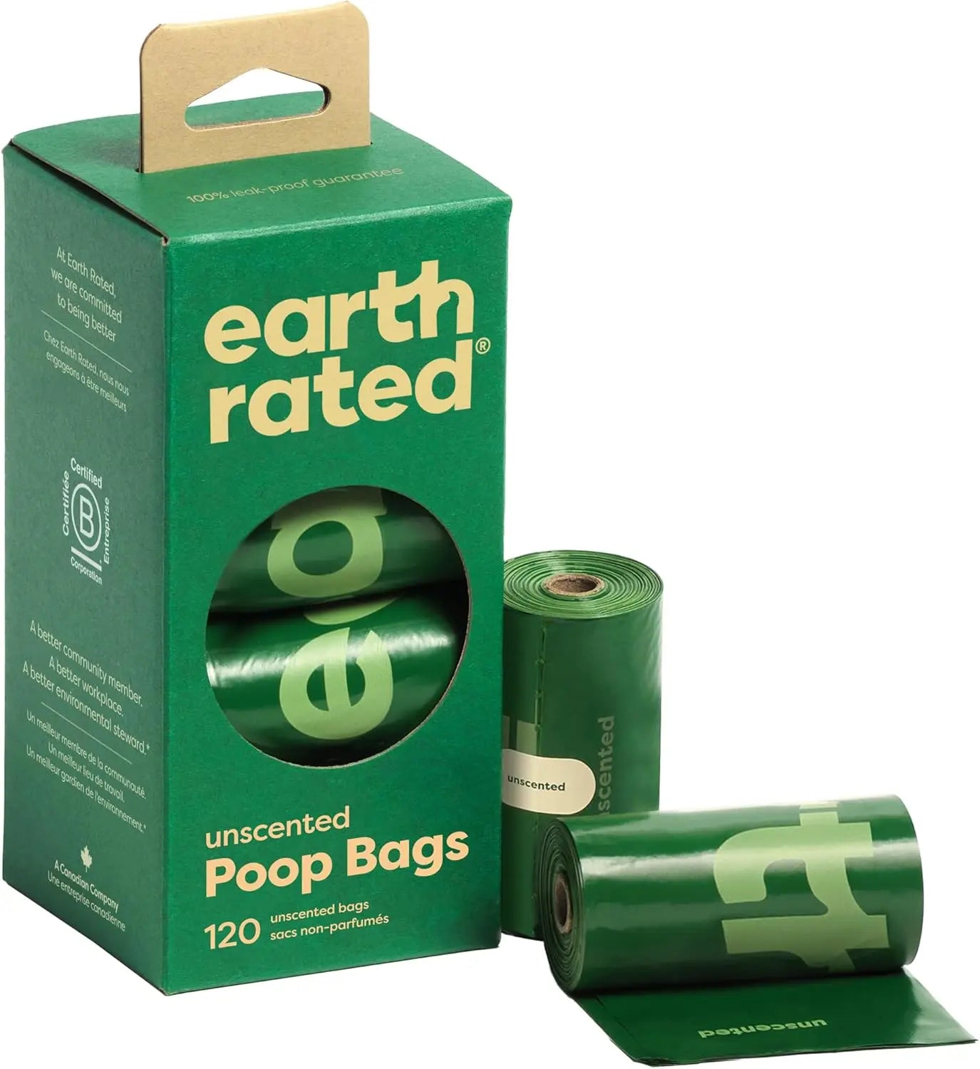 Dog Poop Bags Leak Proof 108 Count – Odor Blocking, Unscented Pet Waste Bags