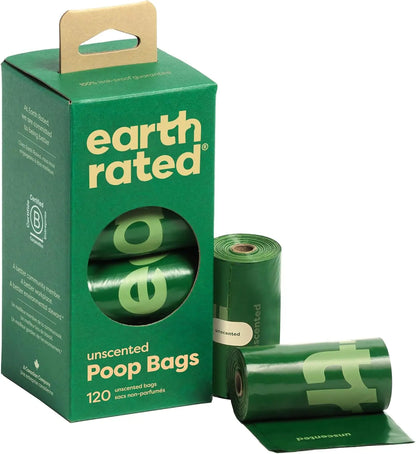 Dog Poop Bags Leak Proof 108 Count – Odor Blocking, Unscented Pet Waste Bags