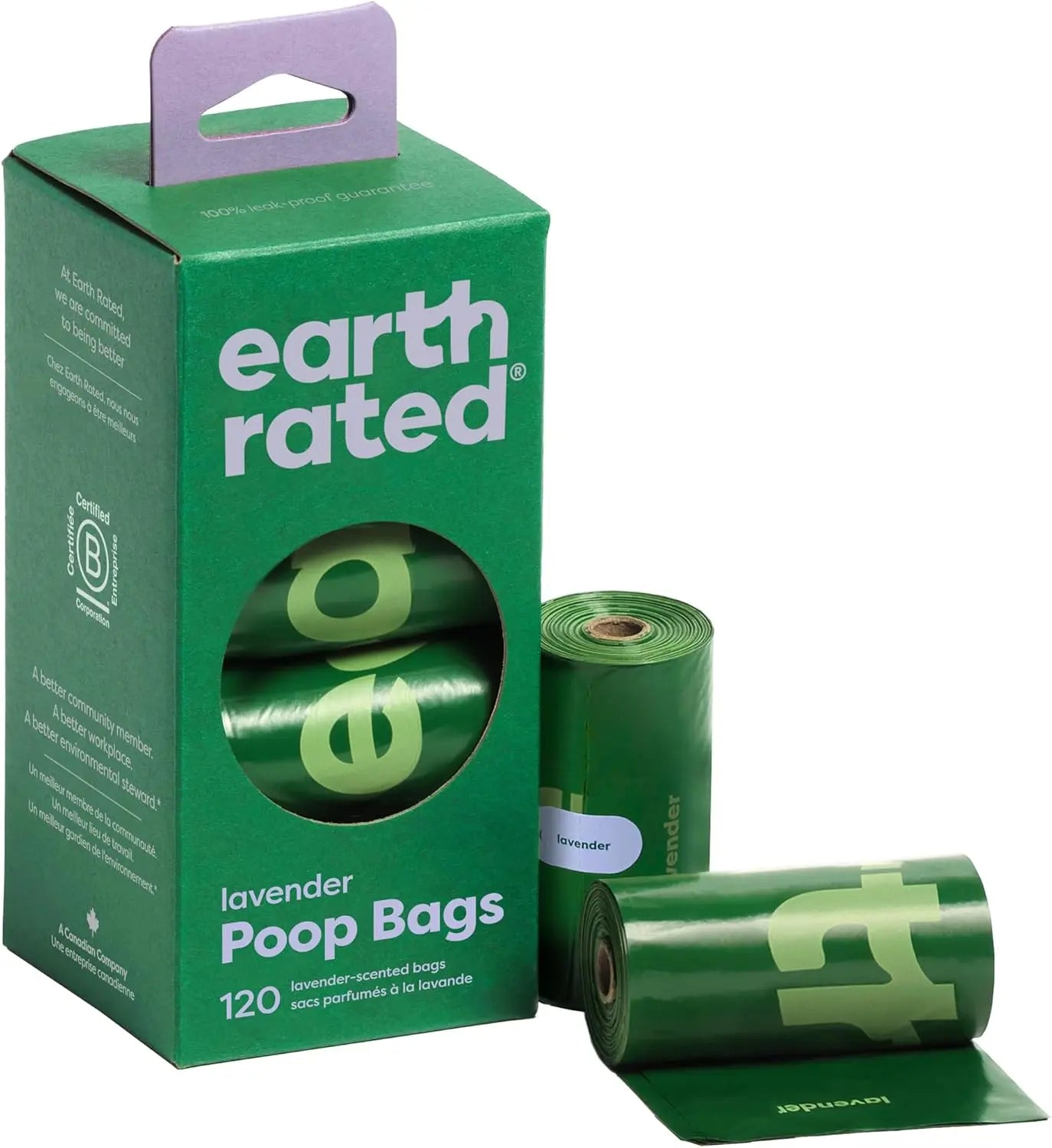 Dog Poop Bags Leak Proof 108 Count – Odor Blocking, Unscented Pet Waste Bags