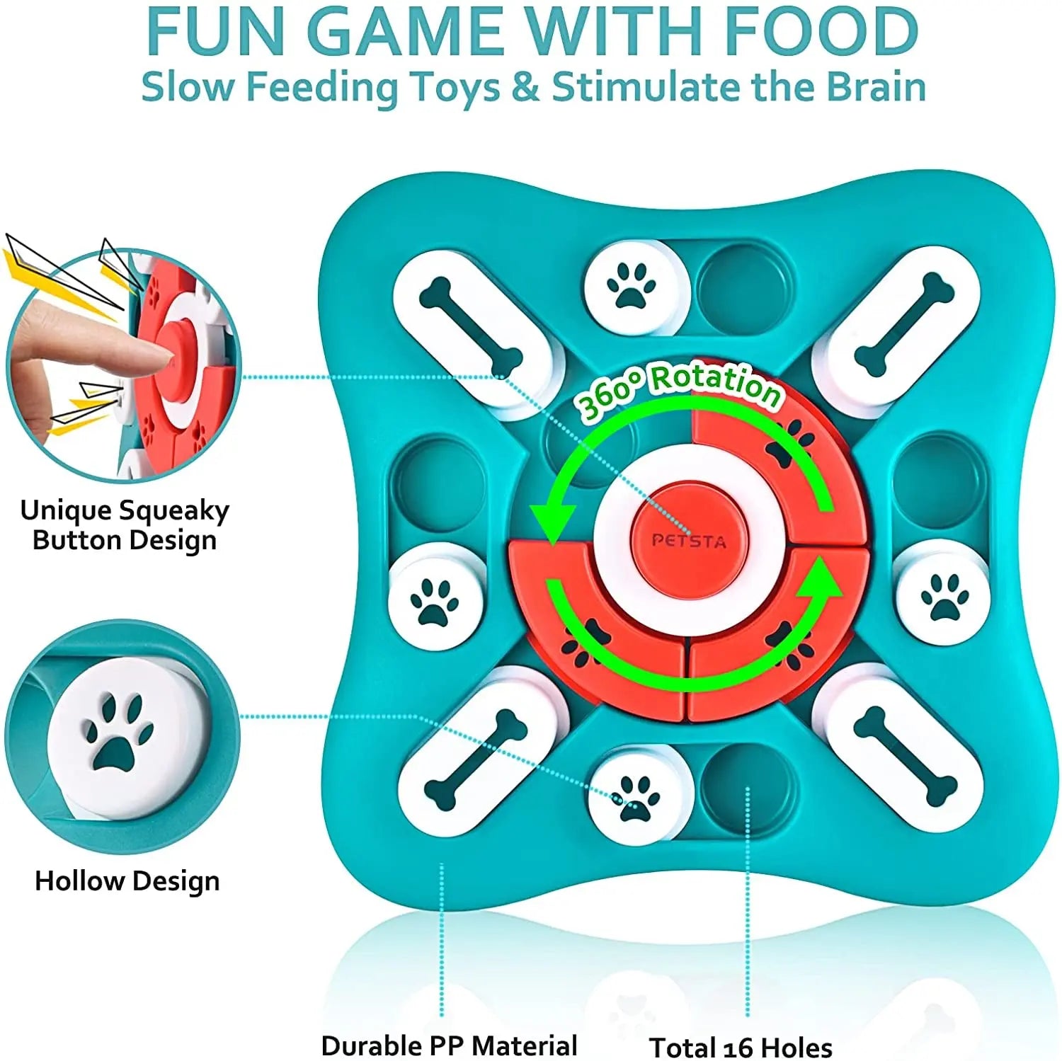 Dog Puzzle Toy – Interactive IQ Training & Slow Feeder for Dogs & Cats