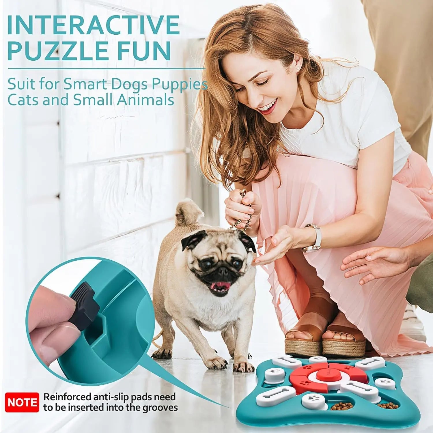 Dog Puzzle Toy – Interactive IQ Training & Slow Feeder for Dogs & Cats