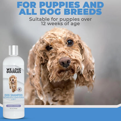 Dog Shampoo Conditioner for Goldendoodles & Doodles 4-in-1 16oz