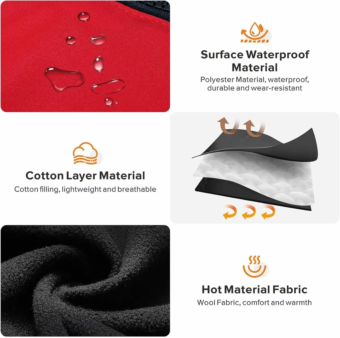 Dog Winter Coat- Built-In Harness – Waterproof Reflective Fleece Jacket XS–XXL