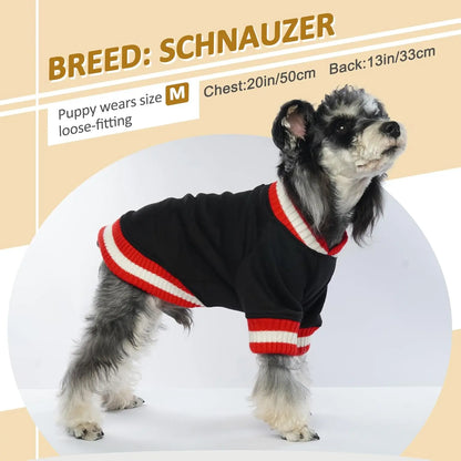 Dog Winter Fleece Pullover Sweater, Soft Warm Hoodie for Small to Medium Dogs