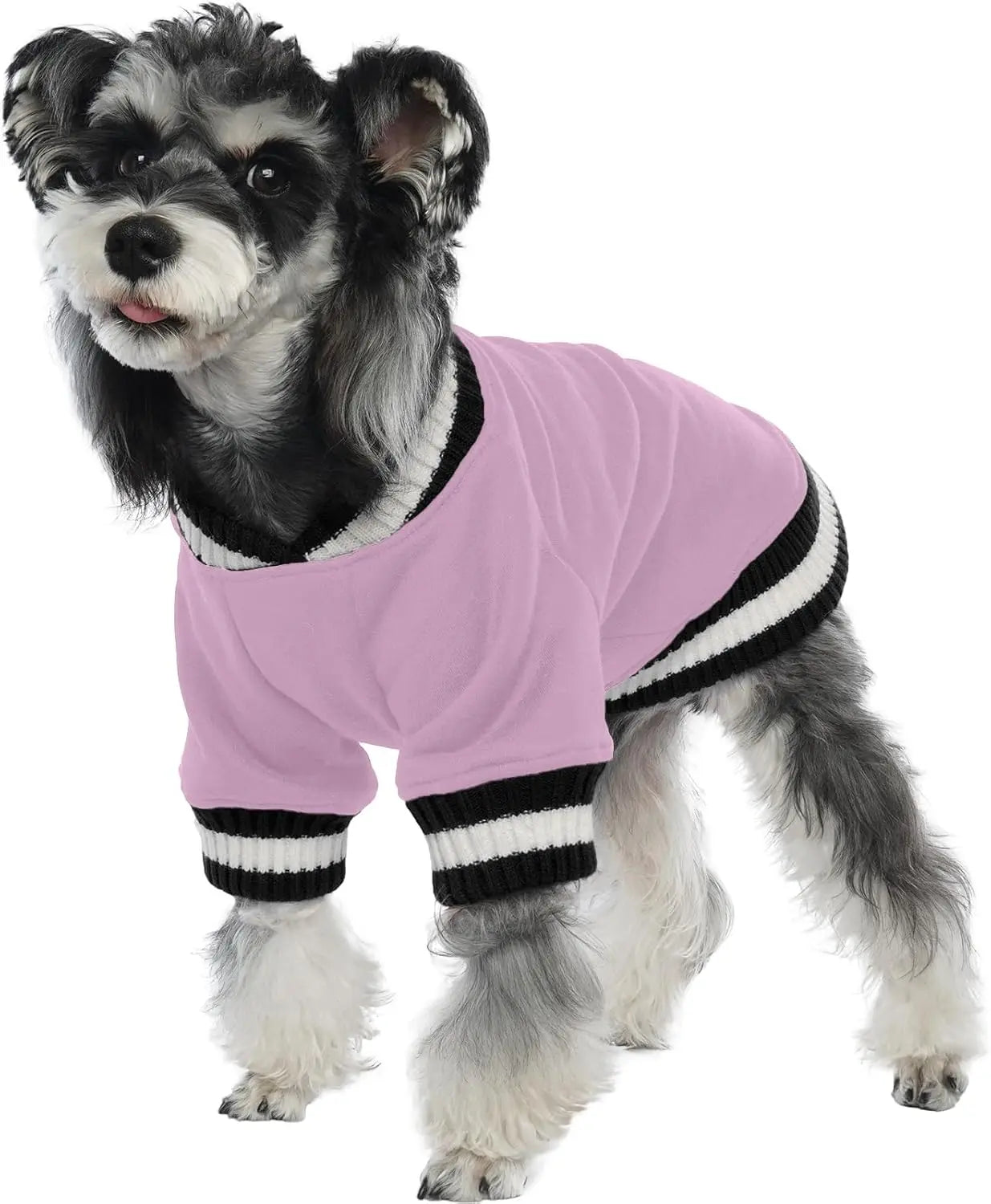 Dog Winter Fleece Pullover Sweater, Soft Warm Hoodie for Small to Medium Dogs Lavender Small(Chest:19.6In)