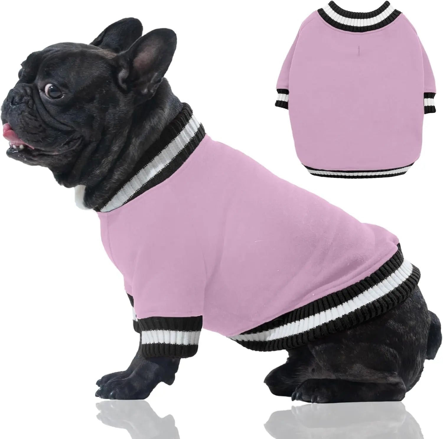 Dog Winter Fleece Pullover Sweater, Soft Warm Hoodie for Small to Medium Dogs Lavender X-Small(Chest:15.3In)