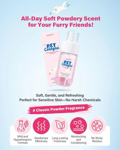 Dog & Cat Cologne Spray Powder Scent Odor Control 3.38oz Travel Size