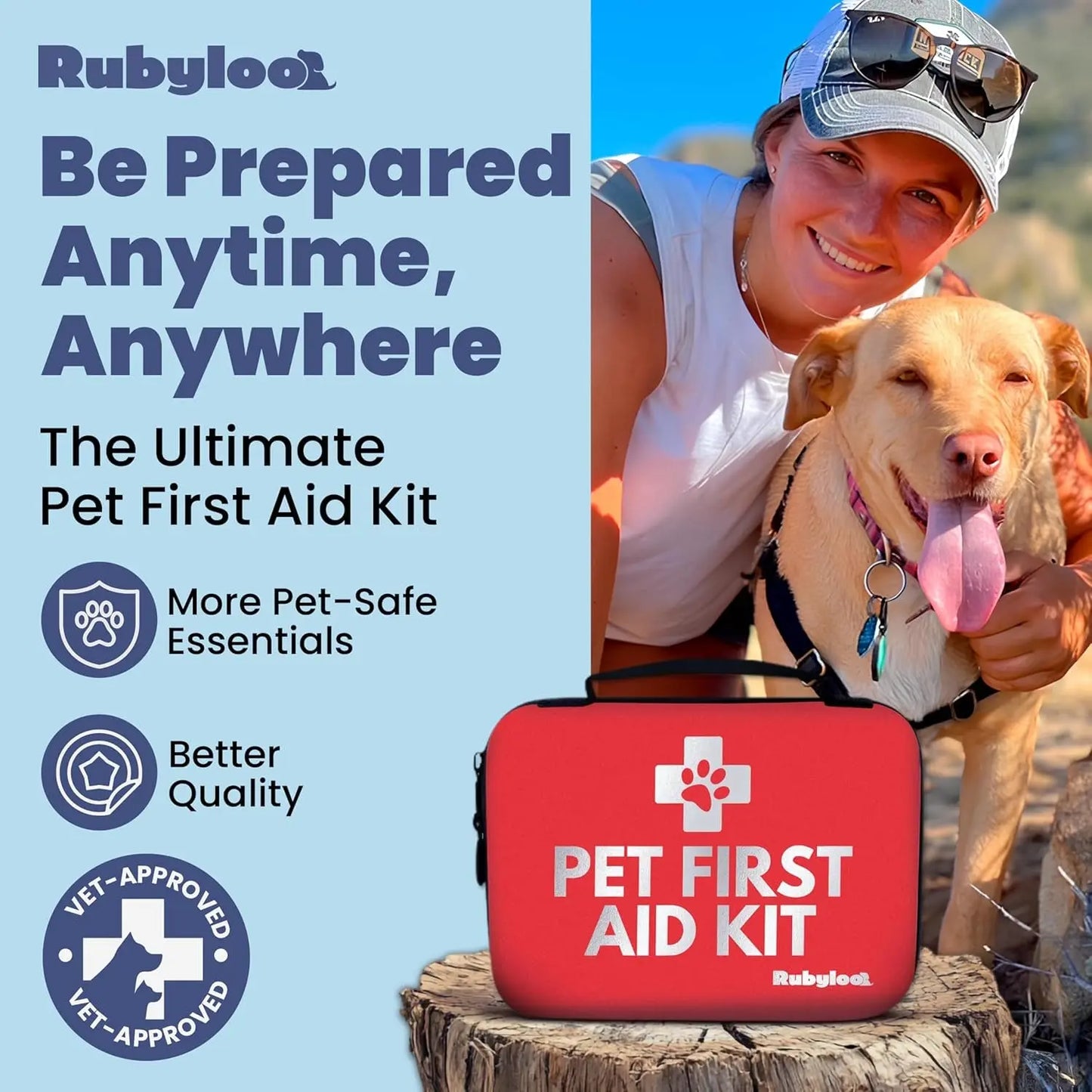 Dog & Cat First Aid Kit Vet Approved Emergency Supplies Travel Home RV