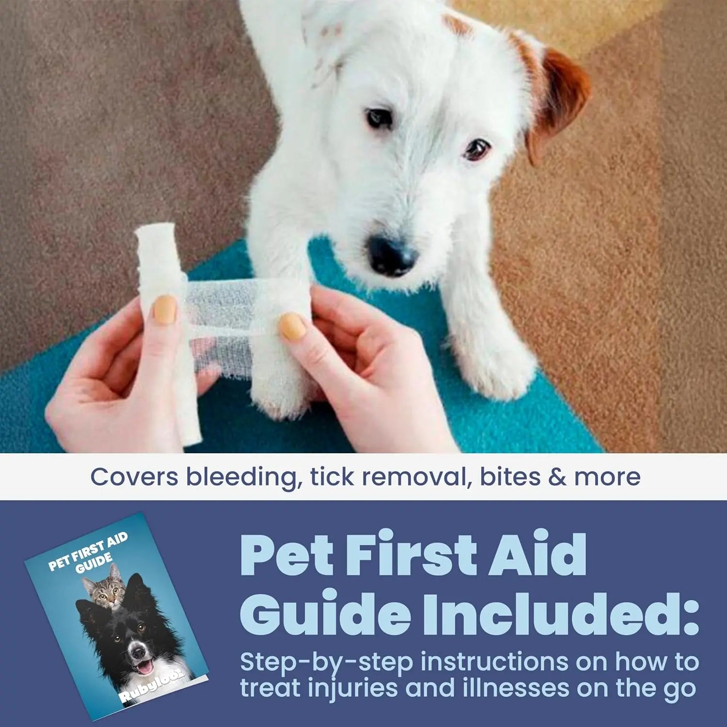 Dog & Cat First Aid Kit Vet Approved Emergency Supplies Travel Home RV
